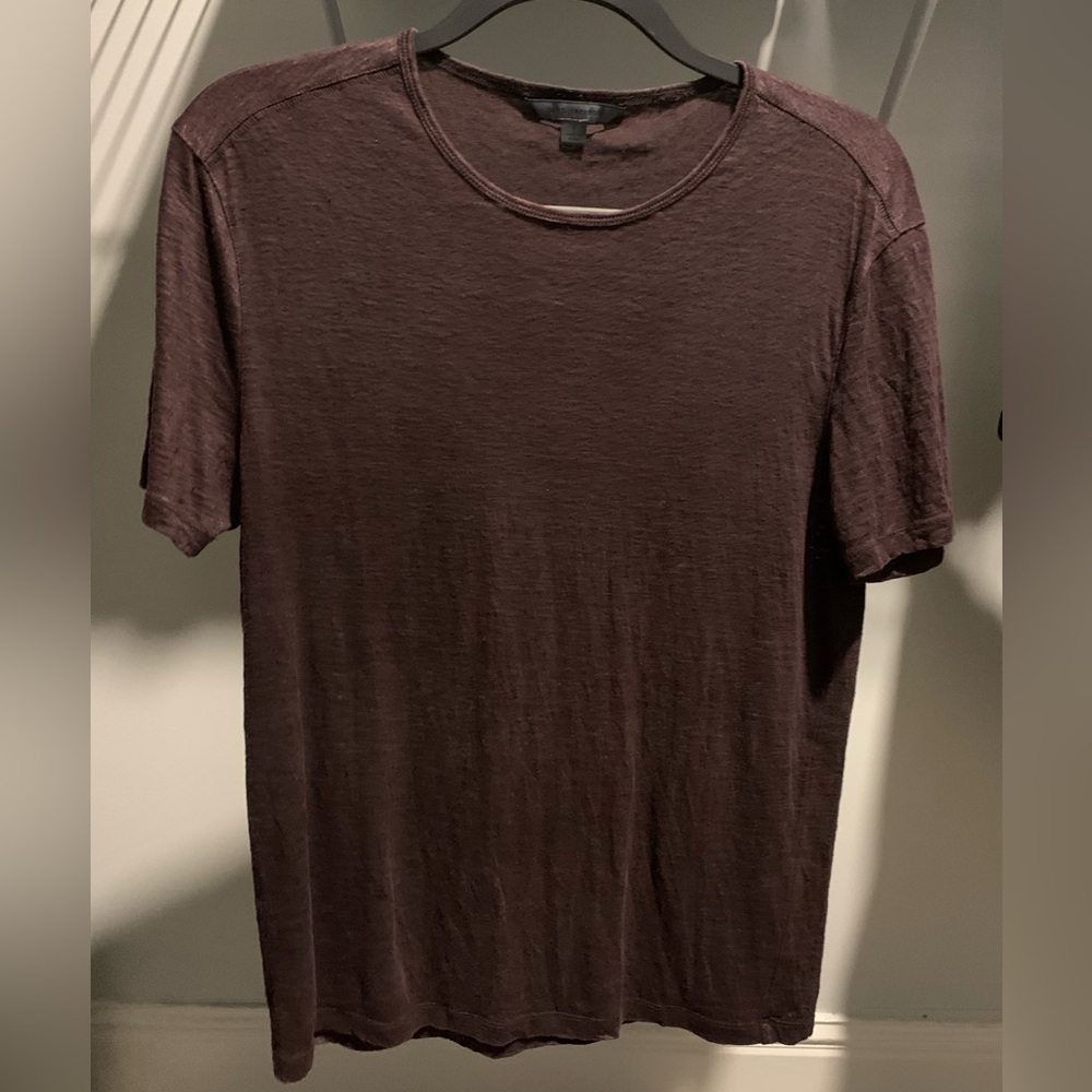 John Varvatos Dark Red Short Sleeve Tee
